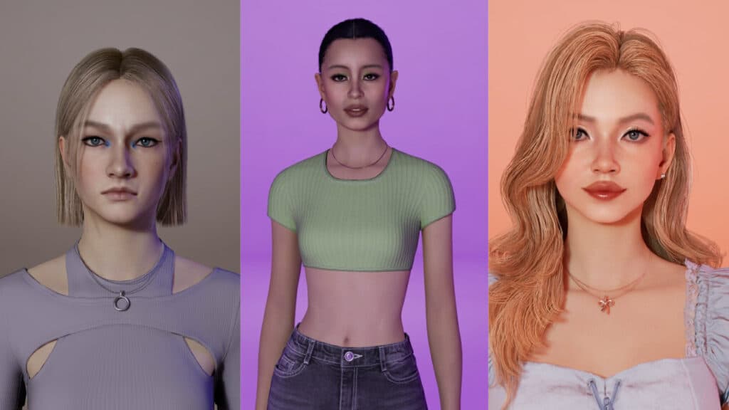 Jules, Maddy, and Cassie from Euphoria by @<a href="https://canvas.playinzoi.com/en-US/profile/acc-bzKGlQPEl8i68DXuZLYA8M">dusza</a> (Image via inZOI Canvas)