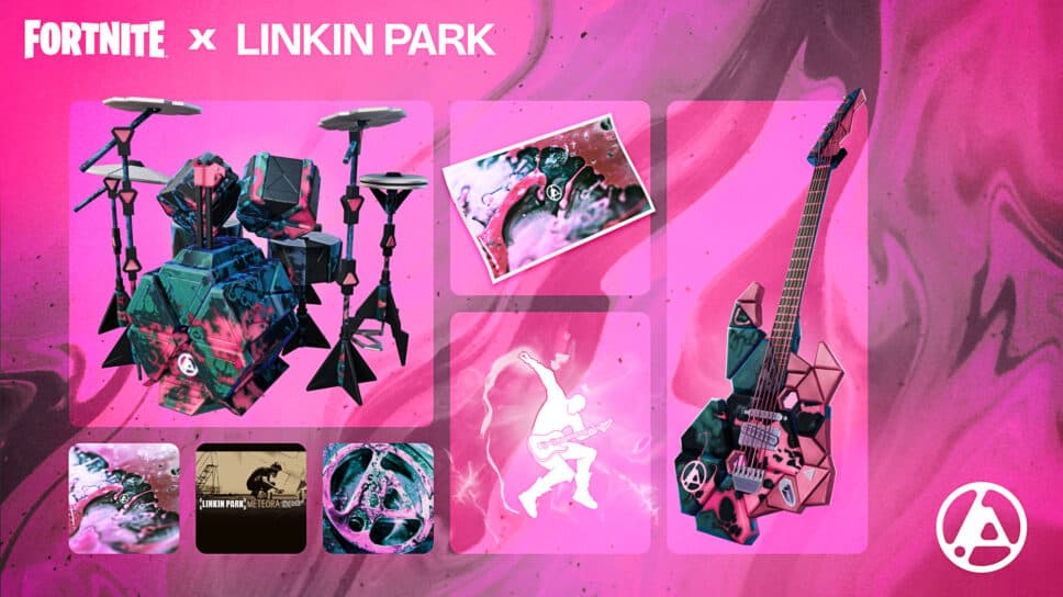 Fortnite x Linkin Park collab: All cosmetics, songs, and release date cover image