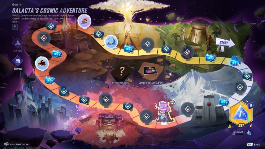 The mystery reward in the center of the board is the Venom twerk emote (Screenshot via esports.gg)