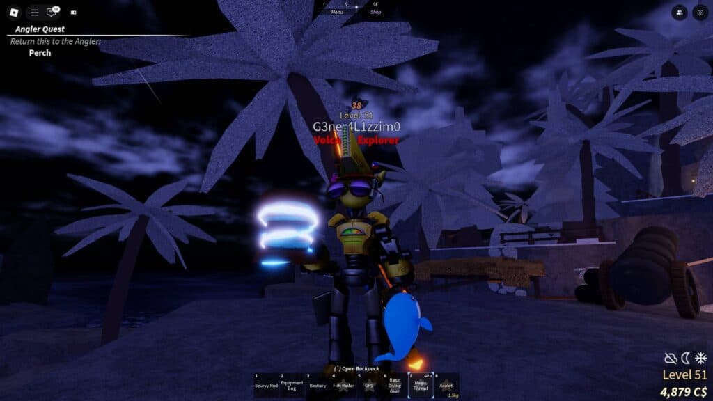 The Magic Thread in Fisch. (Screenshot via esports.gg)