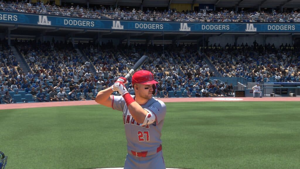 Mike Trout is a legendary player in the series (Screenshot via esports.gg)