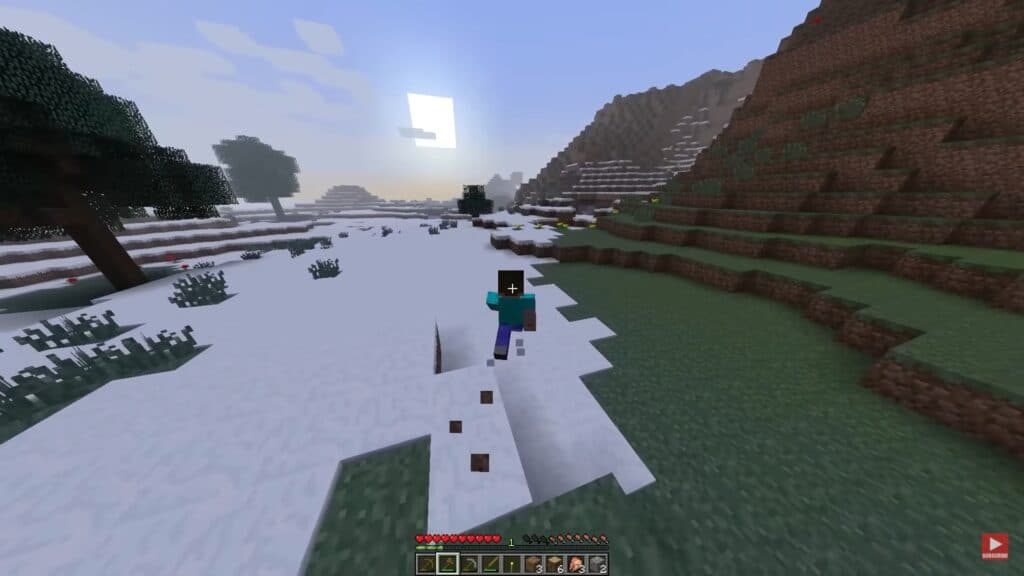 Minecraft 1.0 introduced biomes, crafting and mobs (screenshot via <a href="https://www.youtube.com/watch?v=WfmPsqZjnis&amp;ab_channel=Doons" target="_blank" rel="noreferrer noopener">Doons YouTube channel</a>)