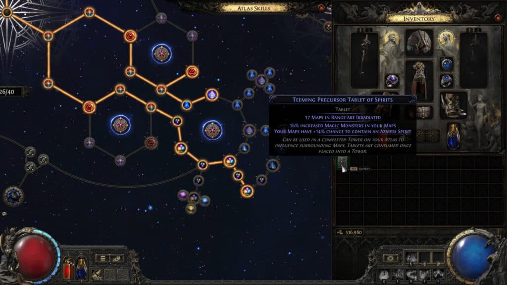 Tablets and Atlas Passive Tree (image via GGG)