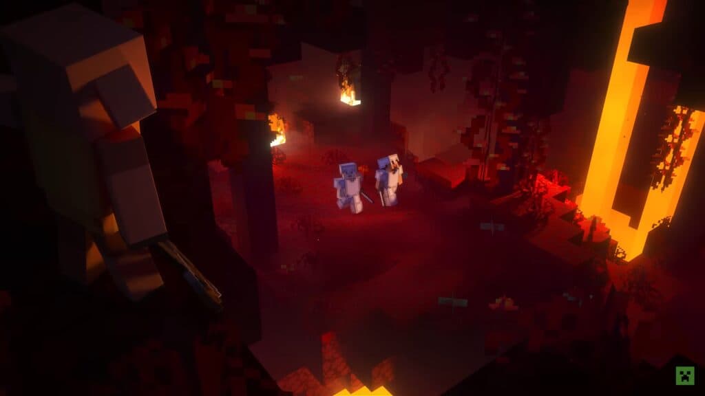 The Nether Update added a wealth of new content to the Nether World in Minecraft