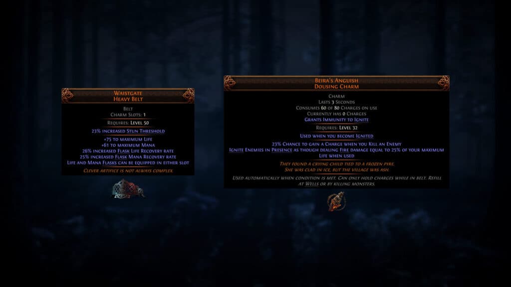 Unique Belt and Unique Charm (image via GGG)