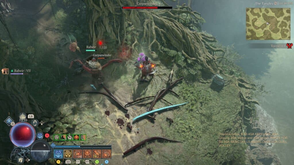 Spiritborn gameplay in Diablo 4 (Screenshot via esports.gg)
