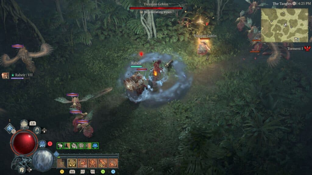 Hunting treasure goblins in Nahantu (Screenshot via esports.gg)