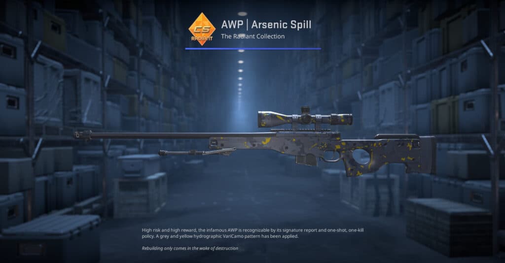AWP Arsenic Spill. (Screenshot by esports.gg)