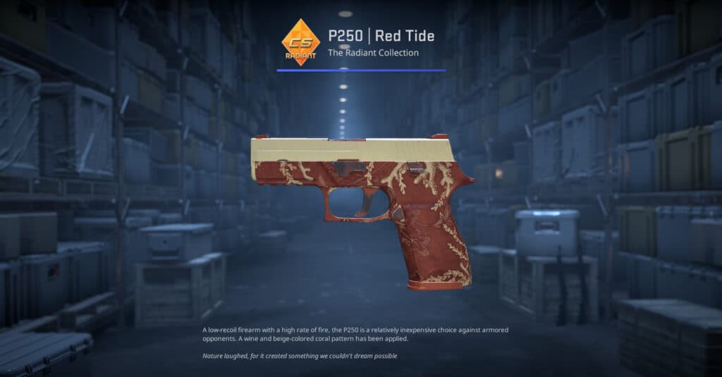 P250 Red Tide. (Screenshot by esports.gg)