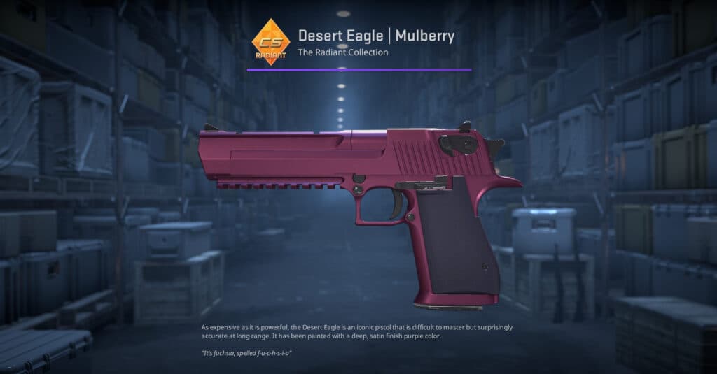 Desert Eagle Mulberry. (Screenshot by esports.gg)