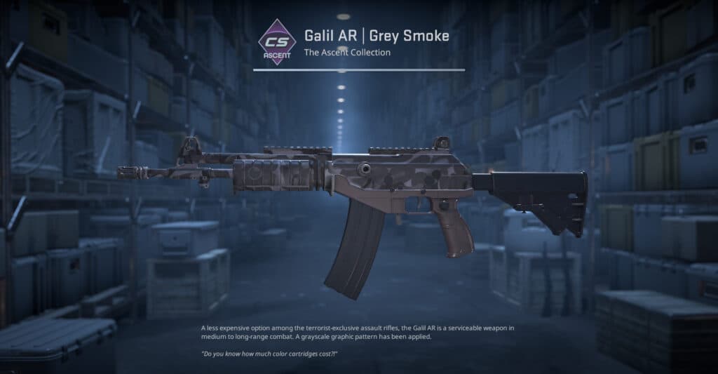 Galil Grey Smoke. (Screenshot by esports.gg)