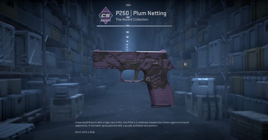 P250 Plum Netting. (Screenshot by esports.gg)