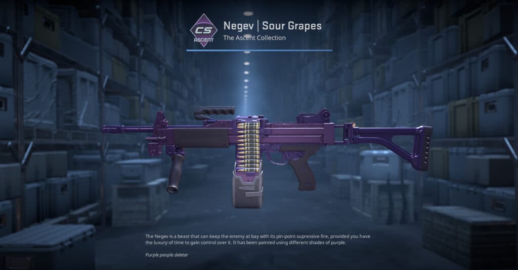 Negev Sour Grapes. (Screenshot by esports.gg)