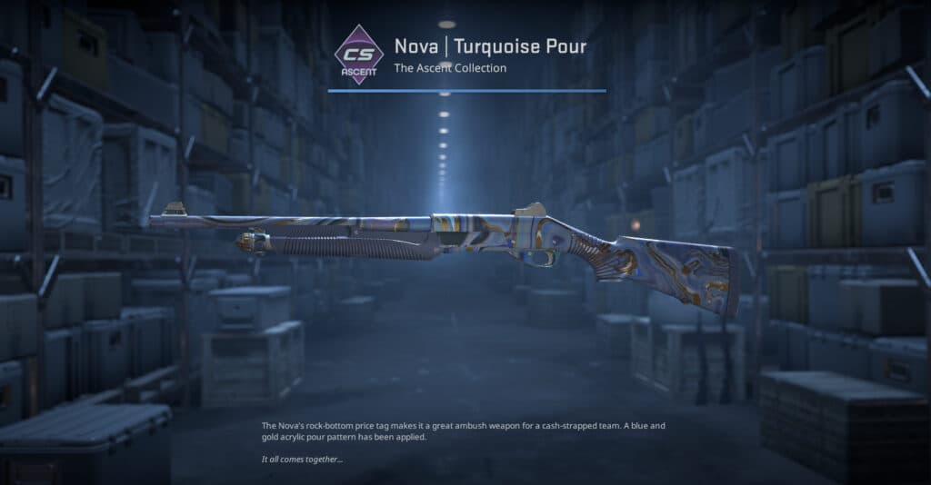 Nova Turquoise Pour. (Screenshot by esports.gg)