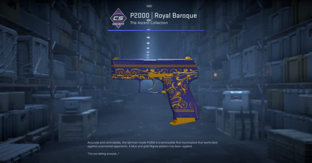 P2000 Royal Baroque. (Screenshot by esports.gg)