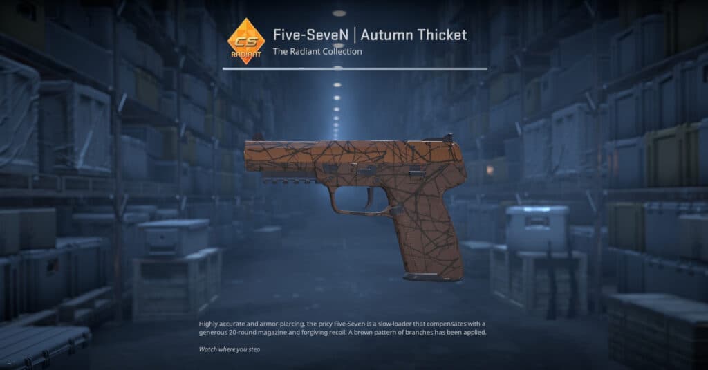 Five-Seven Autumn Thicket. (Screenshot by esports.gg)
