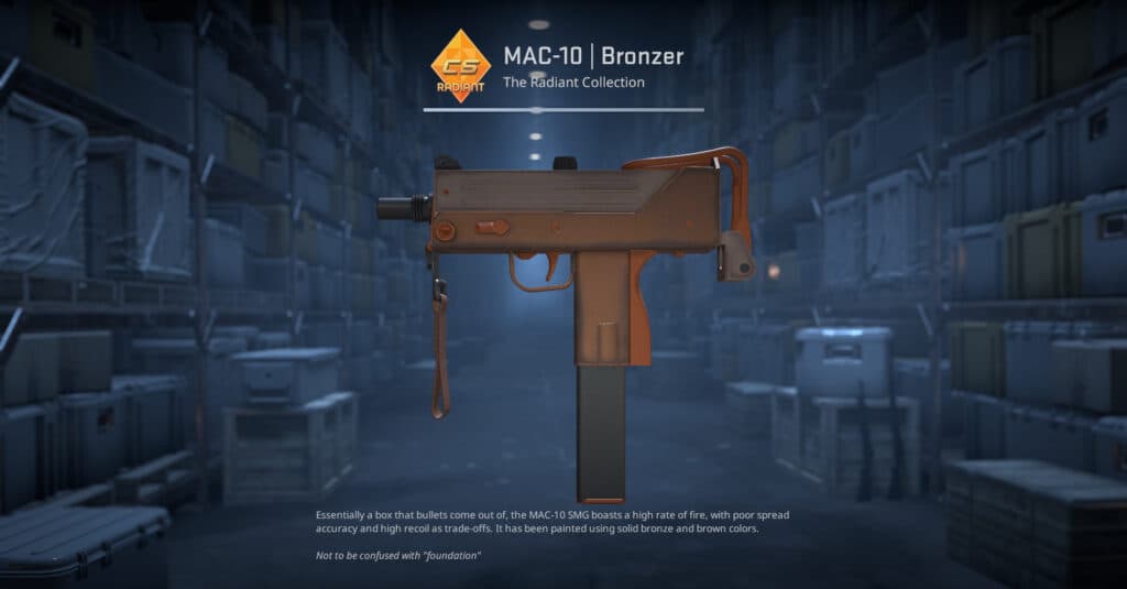 MAC-10 Bronzer. (Screenshot by esports.gg)