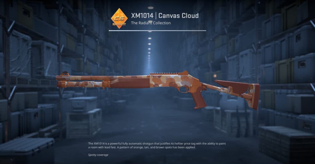 XM1014 Canvas Cloud. (Screenshot by esports.gg)