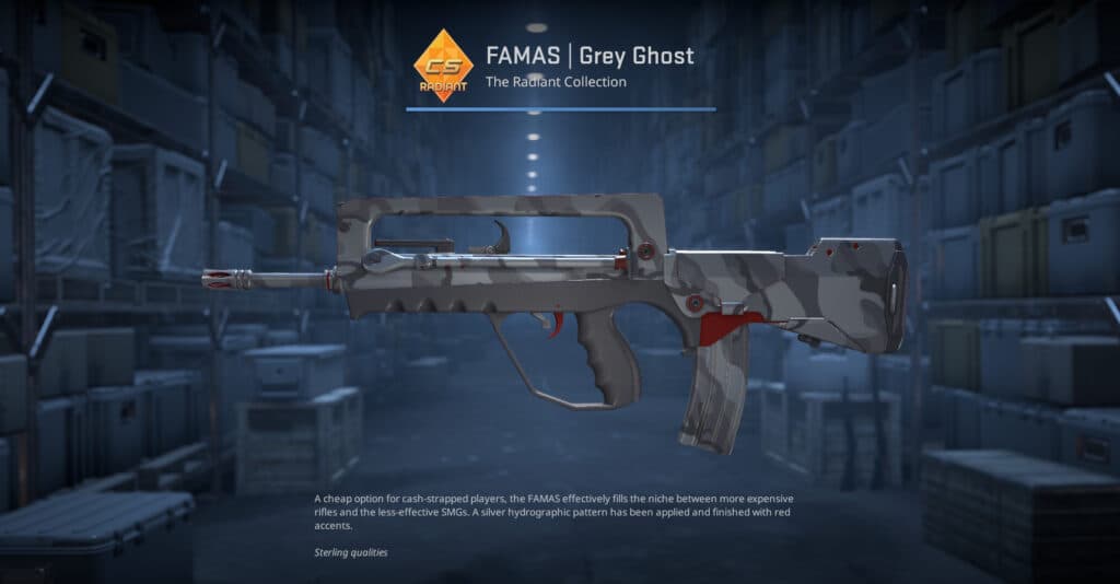 FAMAS Grey Ghost. (Screenshot by esports.gg)