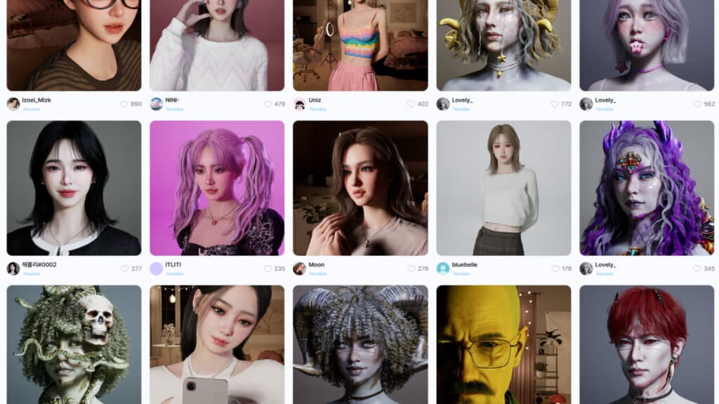 Mods' beautiful creations on inZOI Canvas (Screenshot by esports.gg)