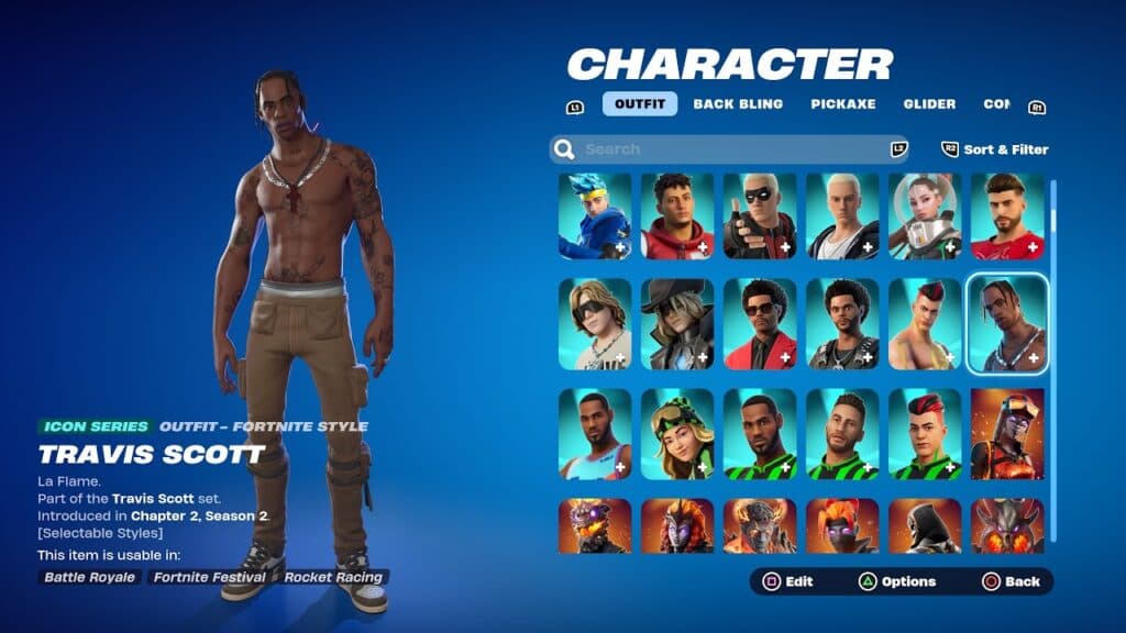 Travis Scott in Fortnite (Image via Epic Games)