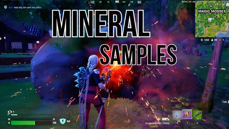 How to collect mineral samples in Fortnite cover image