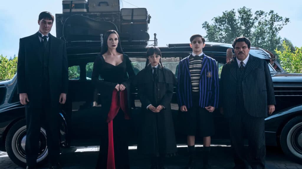The Addams Family in the trailer of Wednesday Season 2 (Image via Netflix)