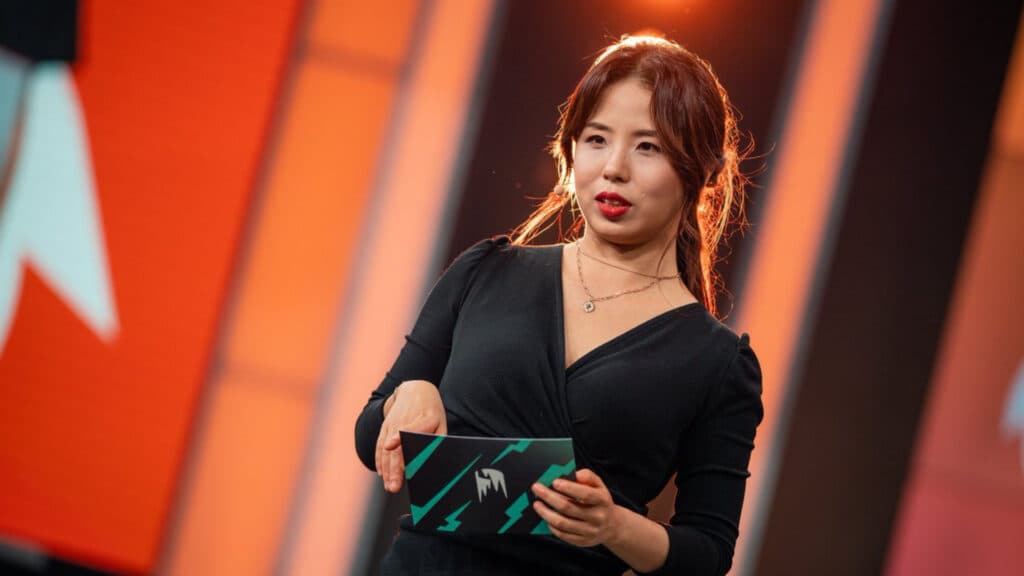 Ashley Kang during the LEC Spring Split 2022 (Image by Riot Games)