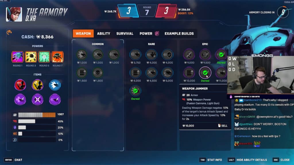 Emongg baby D.Va build