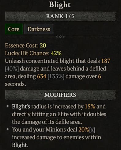 Blight in D4 (Image via esports.gg)