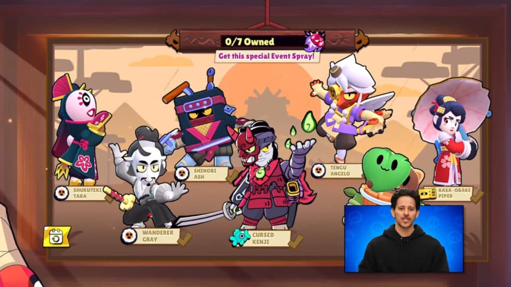 Skins in the Battle for Katana Kingdom (image via Supercell)