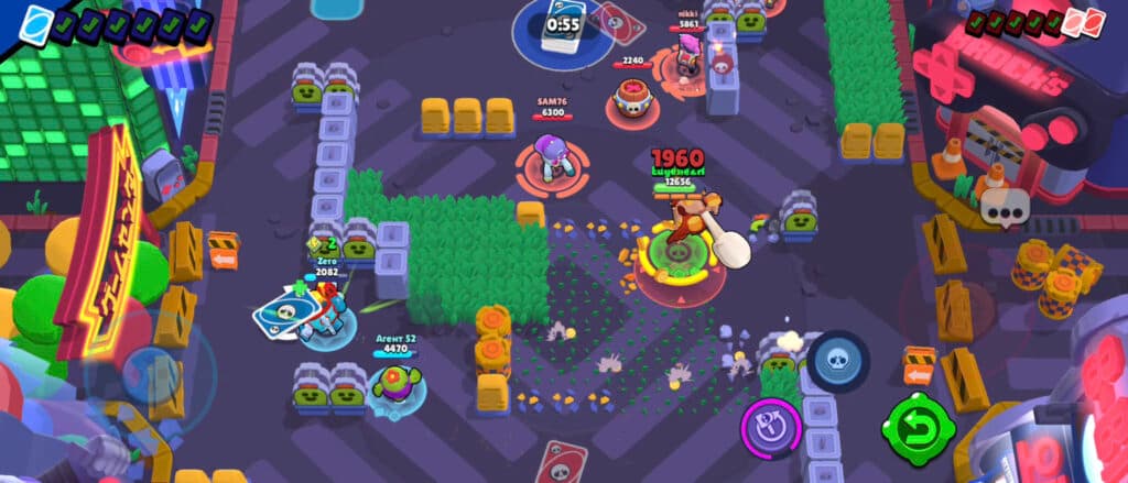 Playing Brawl Stars UNO (Screenshot via esports.gg)