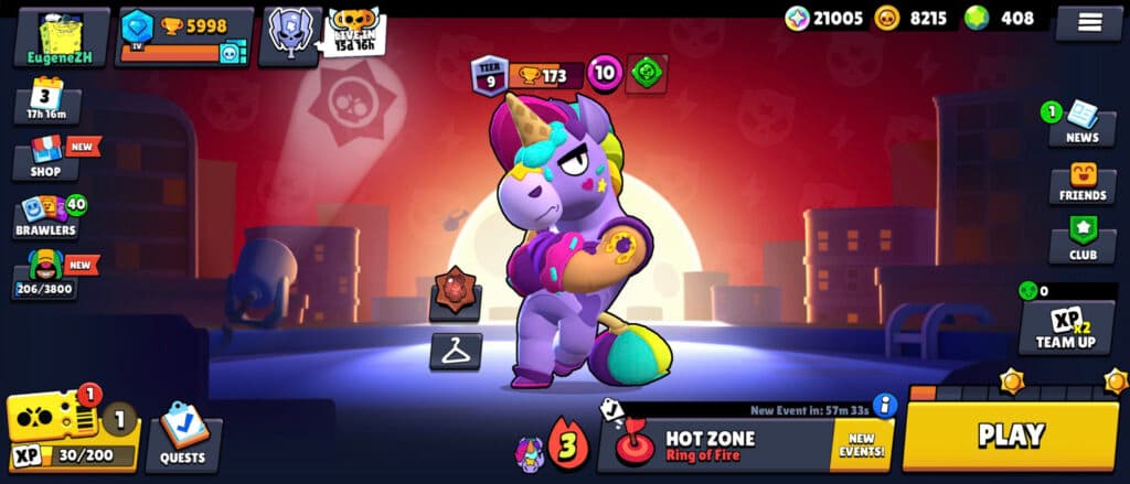 Main lobby during the Super Brawl season (image via esports.gg)