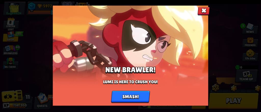 Lumi joins Brawl Stars (image via esports.gg)