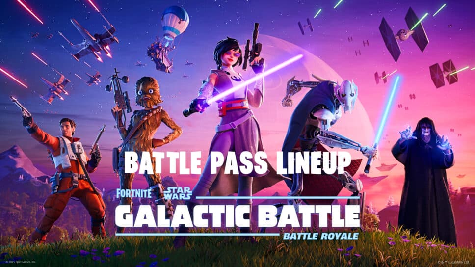 General Grievous & Emperor Palpatine headline Fortnite Chapter 6 Season 3 Battle Pass cover image