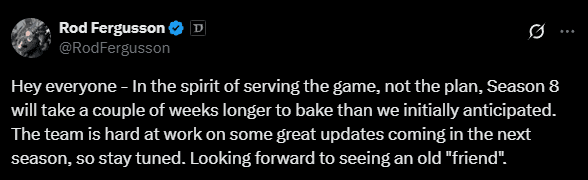Rod Fergusson (Image via <a href="https://x.com/RodFergusson/status/1895218822615048571" target="_blank" rel="noreferrer noopener">X</a>)