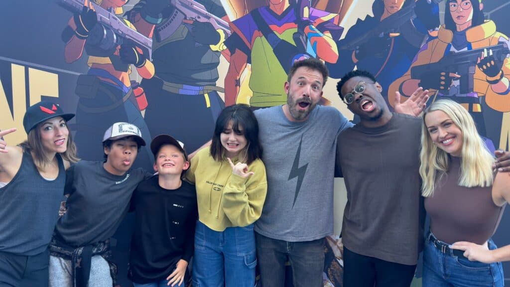 Ben Affleck at Champions LA (Image via Gabe Kunda, voice actor for KAY/O)