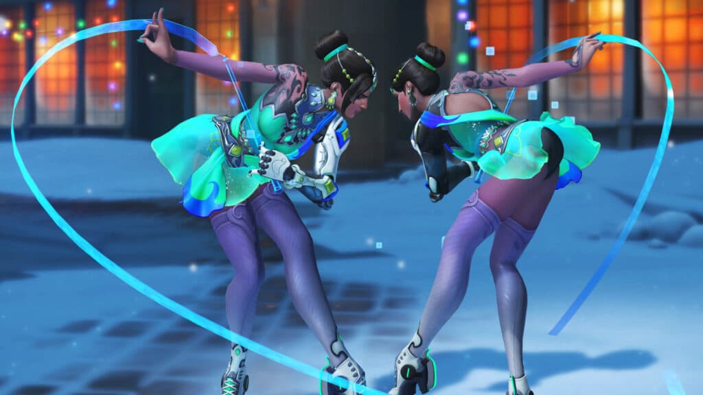 Symmetra's Figure Skater skin (Image via Kristen Perry | Blizzard Entertainment)