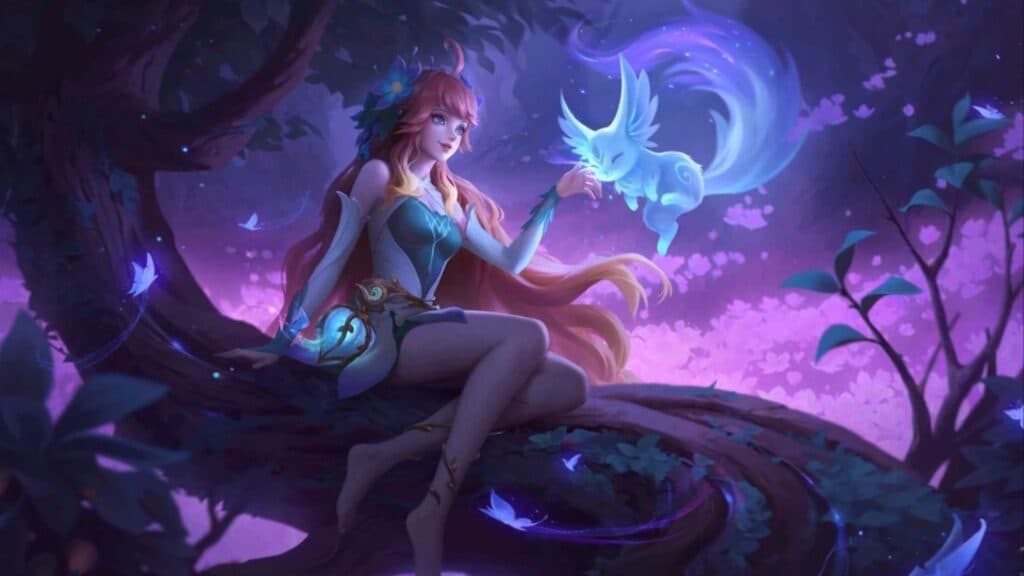 Floryn can heal allies with her Ultimate no matter where they are on the map. (Image via MOONTON Games)