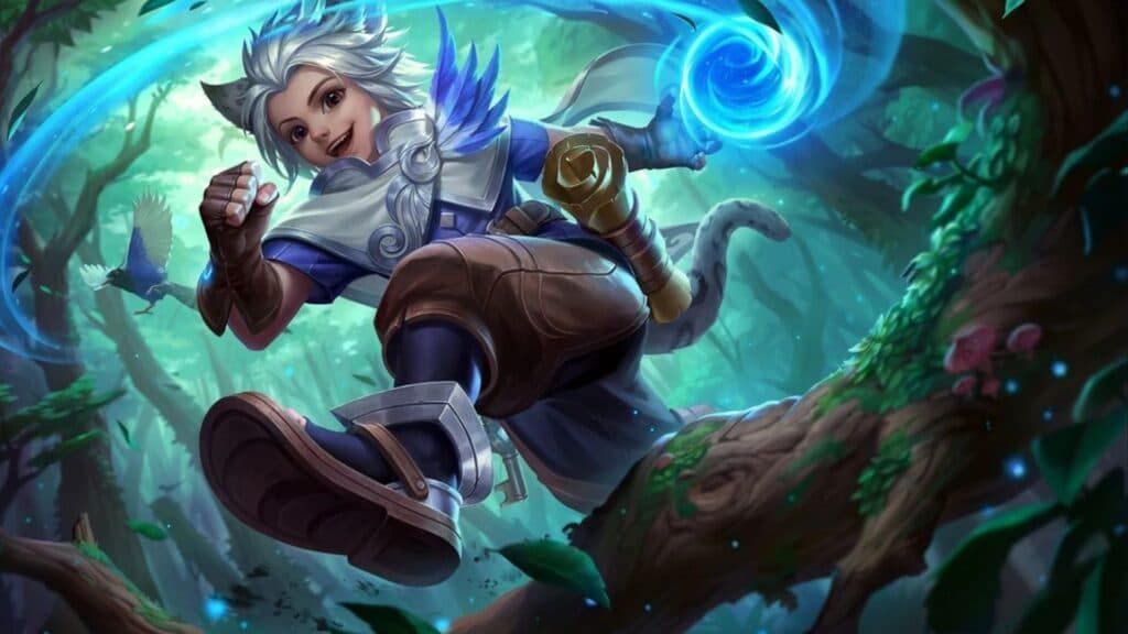 Harith is a high-mobility mage who relies on dashes to spam attacks. (Image via MOONTON Games)