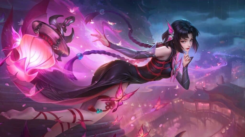 Zhuxin can easily displace enemies with her Skill 1. (Image via MOONTON Games)