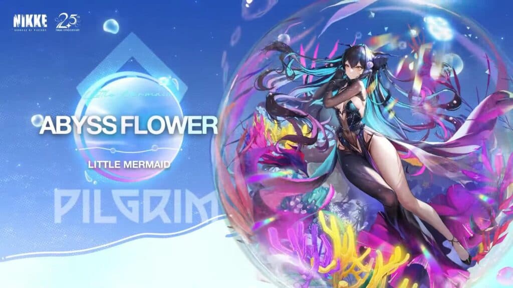 Little Mermaid's Abyss Flower costume in NIKKE (Image via SHIFT UP)