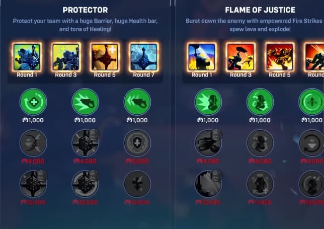 Reinhardt Overwatch 2 Stadium abilities (Screenshot via <a href="https://youtu.be/pnNhqcjgM5o">Flats</a>)