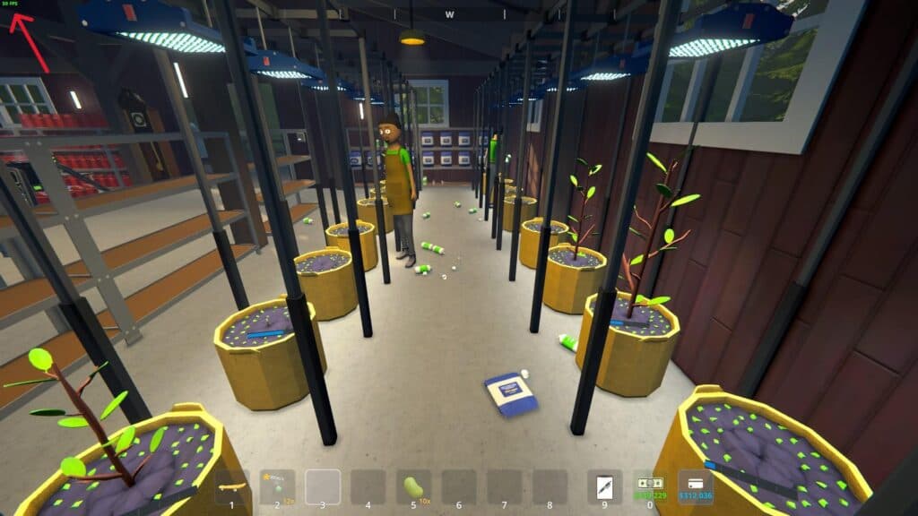 The FPS counter from the showfps console command in Schedule I (Screenshot via esports.gg)