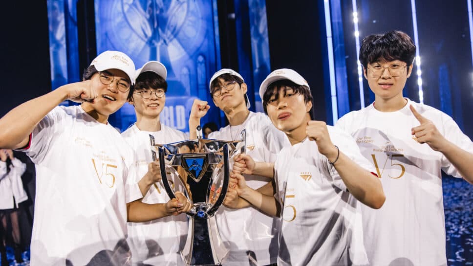 T1 unveils champion picks for LoL Worlds 2024 skin line cover image