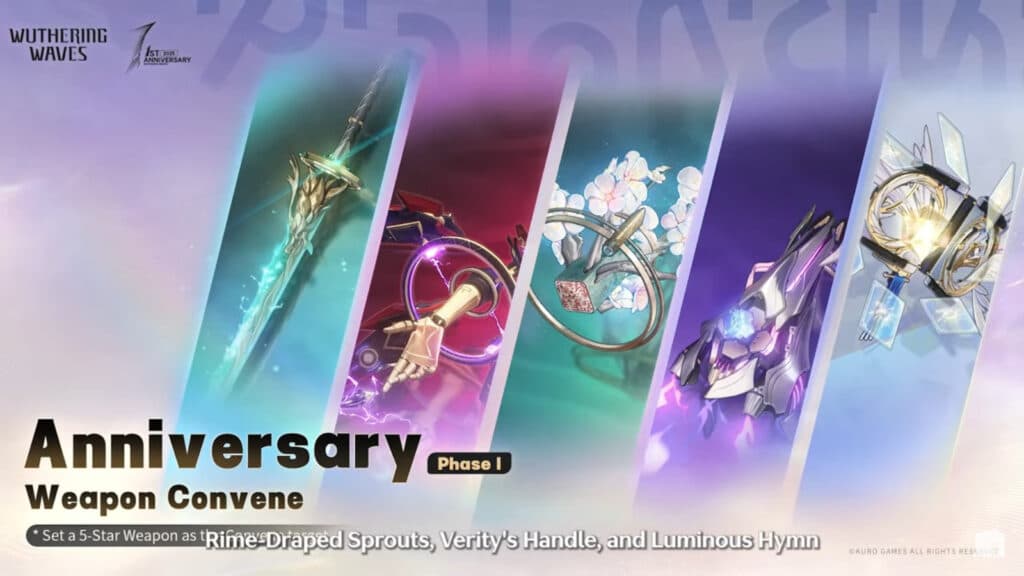 Weapon Anniversary Convene Phases 1