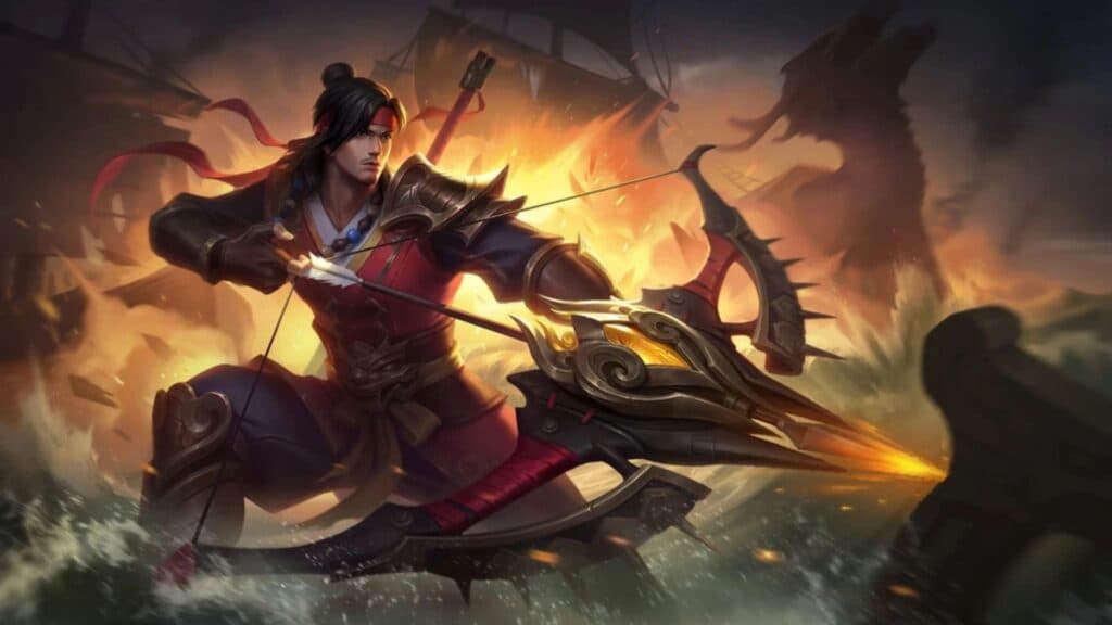 Yi Sun-shin is a high-risk-high-reward jungler in MLBB. (Image via MOONTON Games)