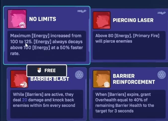 Zarya mod customization in Overwatch 2 Stadium (Screenshot via <a href="https://youtu.be/9YyBFu-uIgo" target="_blank" rel="noreferrer noopener">Jay3</a>)