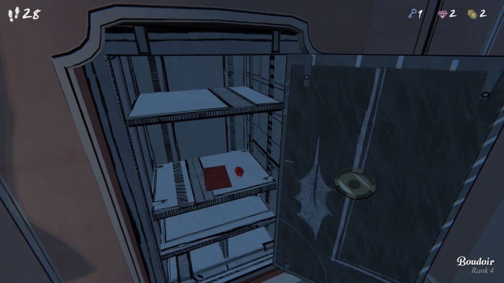 One of Herbert's letters awaits you in the Boudoir safe. (Screenshot by esports.gg)