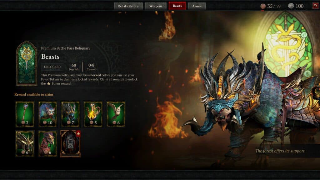 The new Reliquary battle pass seems to be bugged in Diablo 4 Season 8 (Image via Blizzard Entertainment)